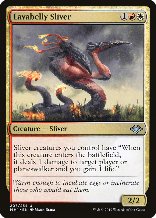Lavabelly Sliver (MH1-207) [Modern Horizons] Foil MTG Single Modern Horizons