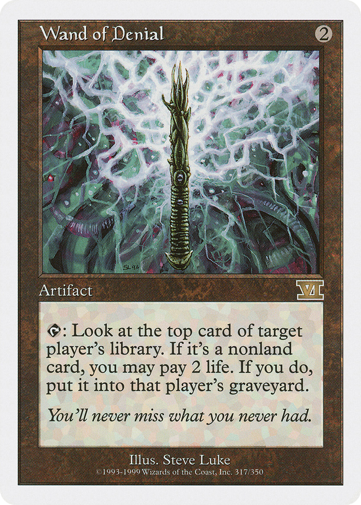 Wand of Denial (6ED-317) [Classic Sixth Edition] MTG Single Wizards of the Coast