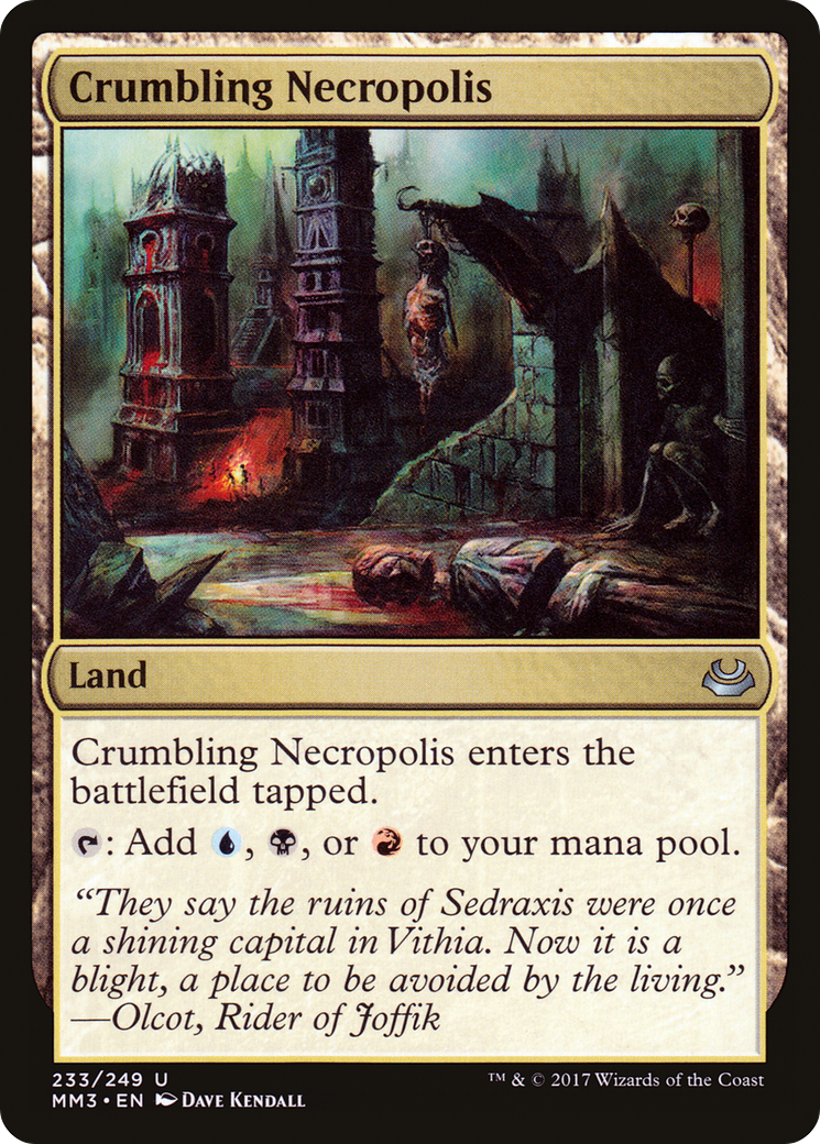 Crumbling Necropolis (MM3-233) [Modern Masters 2017] Foil MTG Single Wizards of the Coast