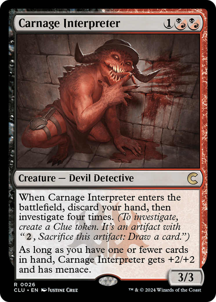 Carnage Interpreter (CLU-026) [Ravnica: Clue Edition] MTG Single Wizards of the Coast