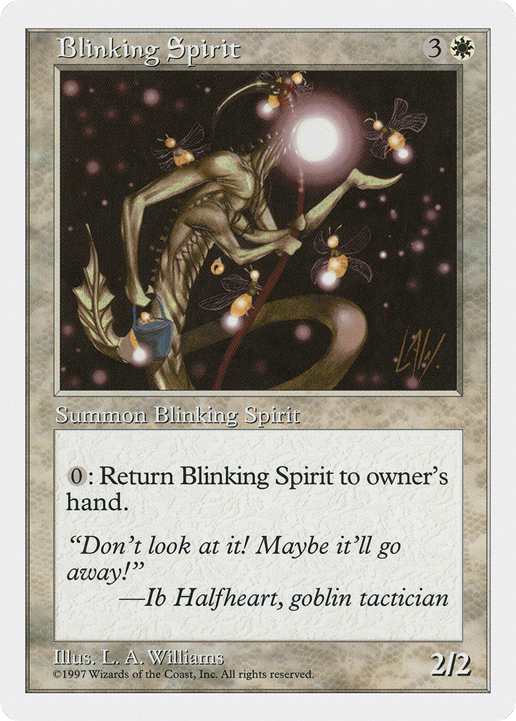 Blinking Spirit (5ED-012) [Fifth Edition] MTG Single Wizards of the Coast