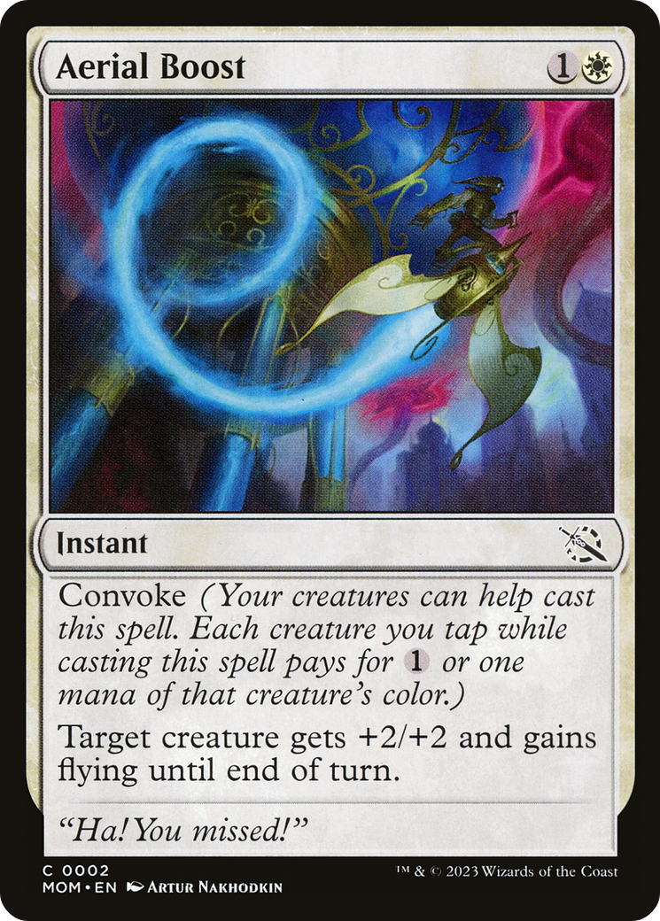 Aerial Boost (MOM-002) [March of the Machine] Foil MTG Single Wizards of the Coast