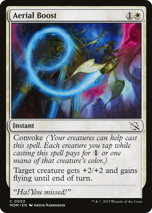 Aerial Boost (MOM-002) [March of the Machine] Foil MTG Single Wizards of the Coast