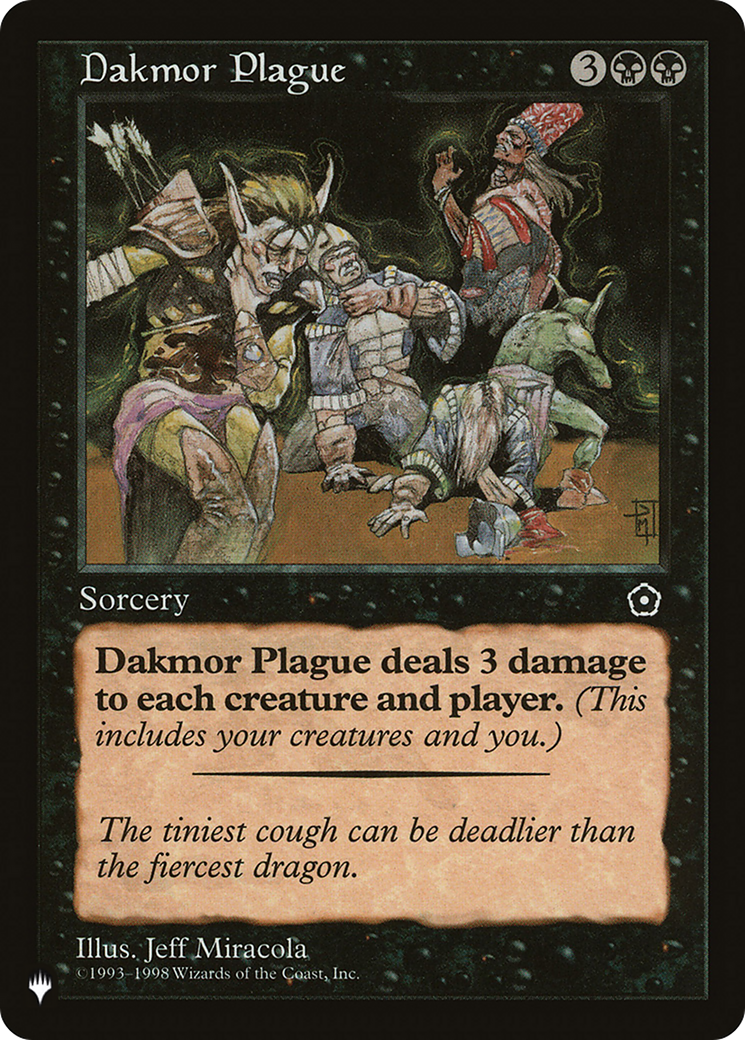 Dakmor Plague (LIST-P02-69) [Mystery Booster] The List MTG Single Wizards of the Coast