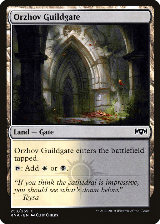 Orzhov Guildgate (RNA-253) [Ravnica Allegiance] Foil MTG Single Wizards of the Coast