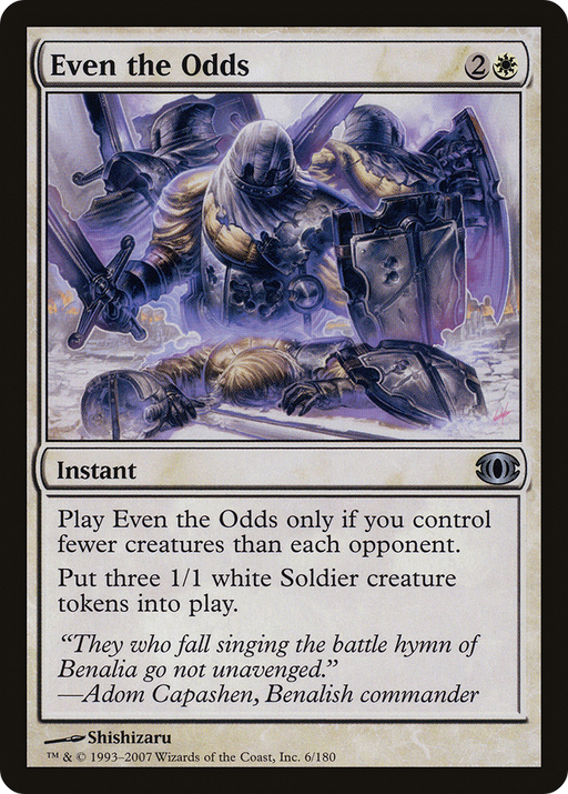 Even the Odds (FUT-006) [Future Sight] Foil MTG Single Wizards of the Coast