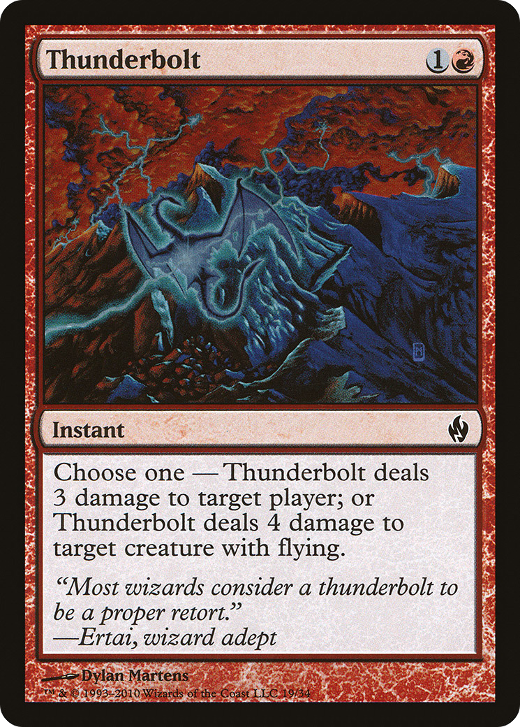 Thunderbolt (PD2-019) [Misc] Premium Deck Series: Fire and Lightning Foil MTG Single Wizards of the Coast