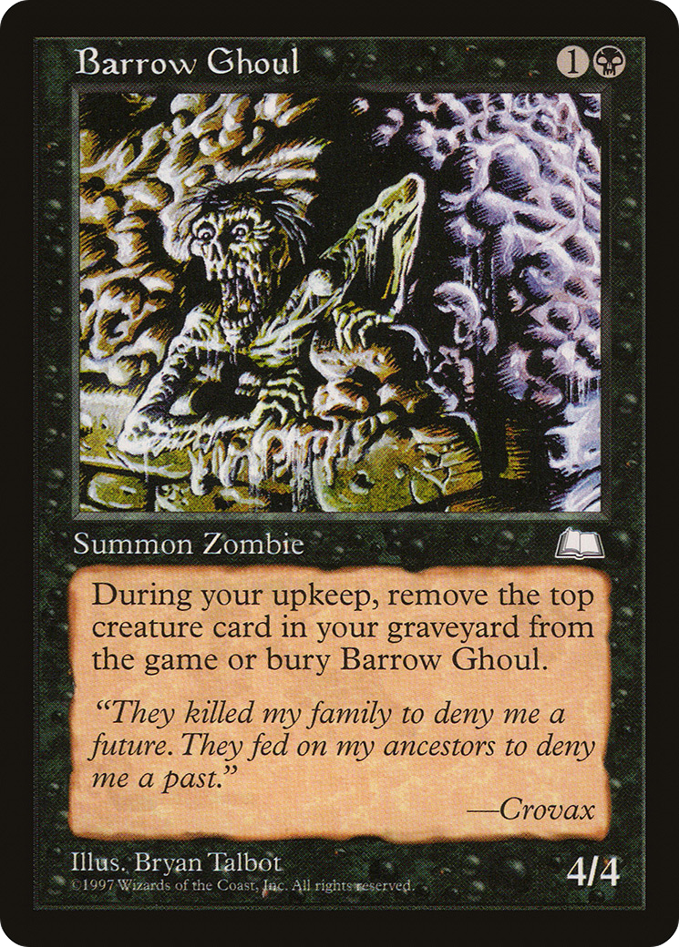 Barrow Ghoul (WTH-061) [Weatherlight] MTG Single Wizards of the Coast