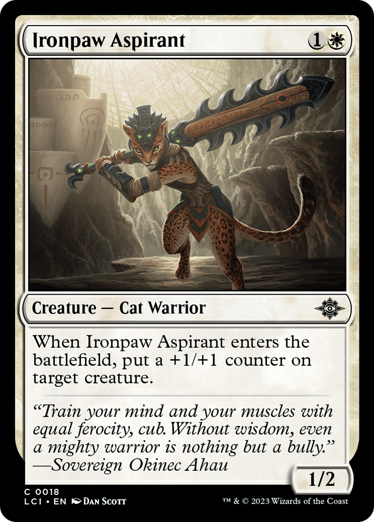 Ironpaw Aspirant (LCI-018) [The Lost Caverns of Ixalan] Foil MTG Single Wizards of the Coast