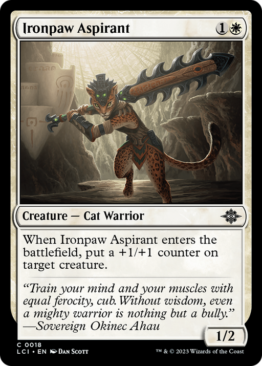 Ironpaw Aspirant (LCI-018) [The Lost Caverns of Ixalan] MTG Single Wizards of the Coast