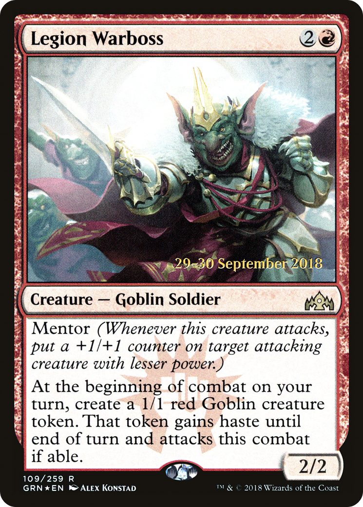 Legion Warboss (PRE-109) [Guilds of Ravnica Promos] Foil MTG Single Wizards of the Coast