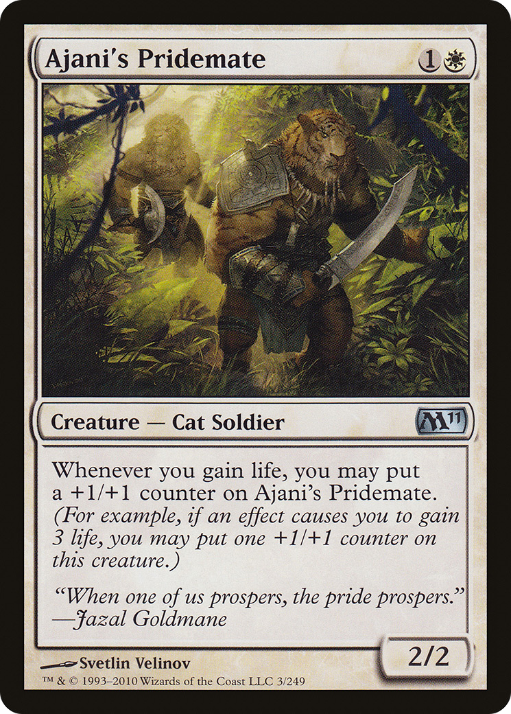 Ajani's Pridemate (M11-003) [Magic 2011] MTG Single Wizards of the Coast
