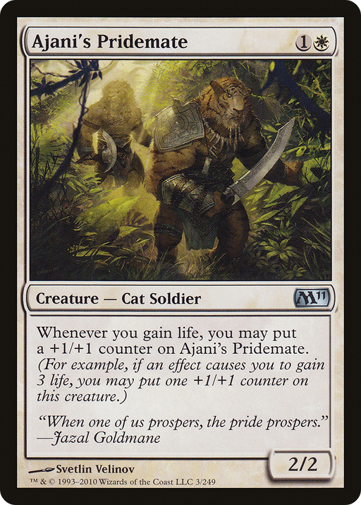 Ajani's Pridemate (M11-003) [Magic 2011] MTG Single Wizards of the Coast