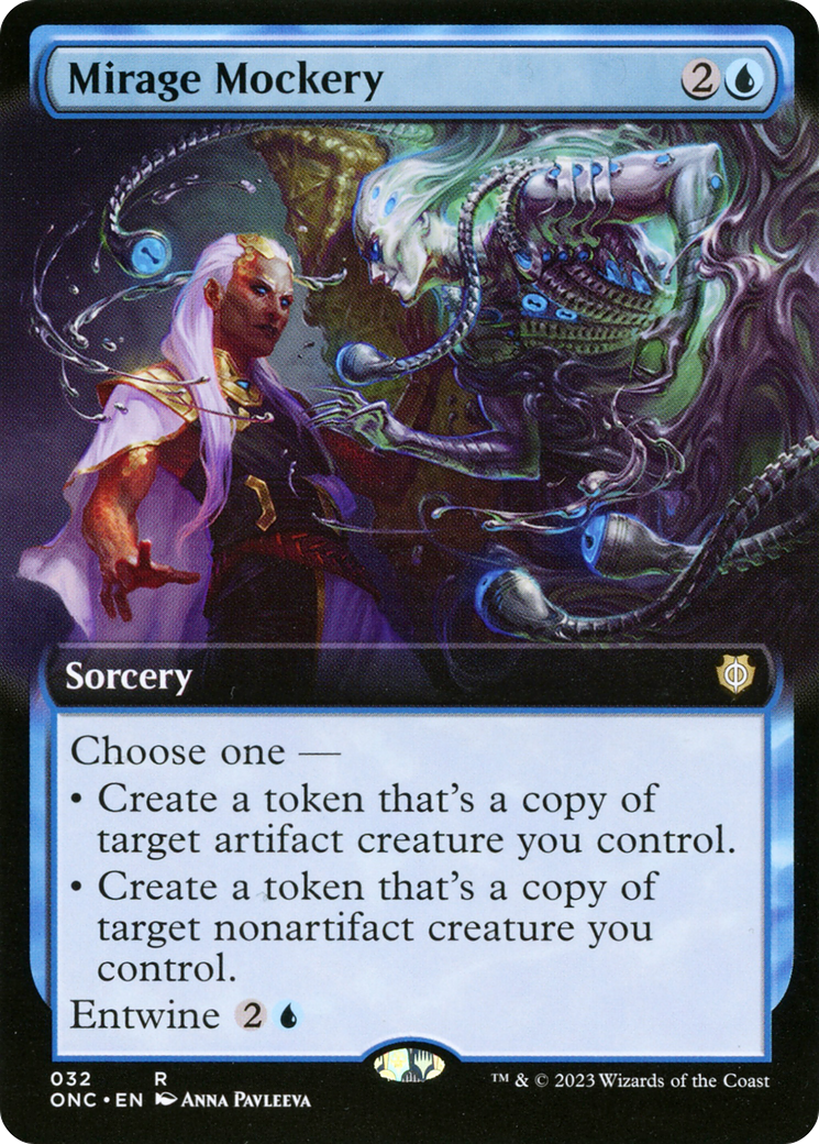 Mirage Mockery (ONC-032) [Phyrexia: All Will Be One Commander] (Extended Art) MTG Single Wizards of the Coast