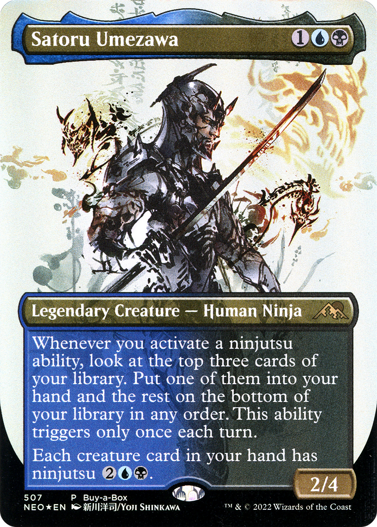 Satoru Umezawa (BABP-507) [Kamigawa: Neon Dynasty] (Borderless) Foil MTG Single Wizards of the Coast