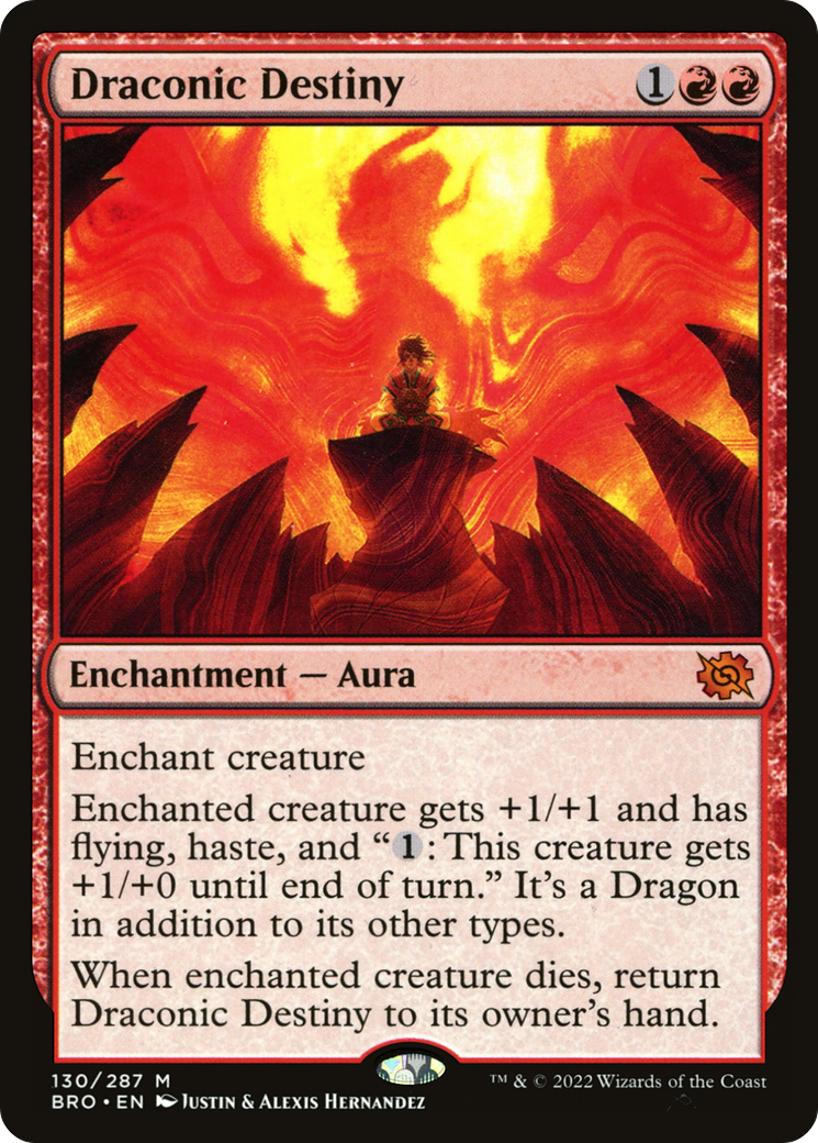Draconic Destiny (BRO-130) [The Brothers' War] MTG Single Wizards of the Coast