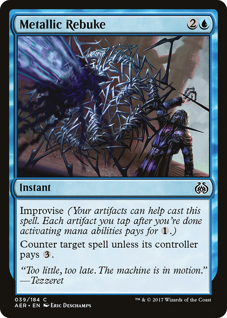 Metallic Rebuke (AER-039) [Aether Revolt] Foil MTG Single Wizards of the Coast