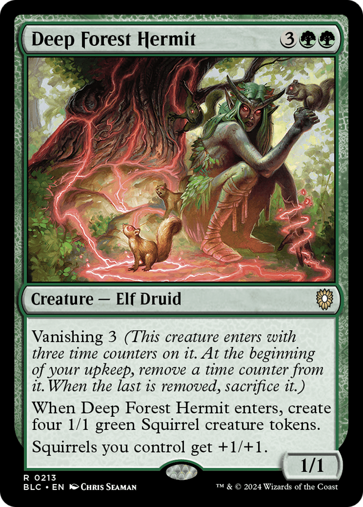 Deep Forest Hermit (BLC-213) [Bloomburrow Commander] MTG Single Wizards of the Coast