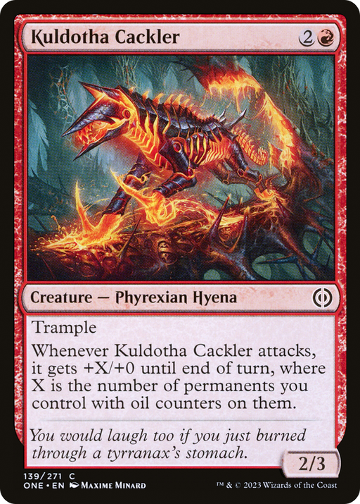 Kuldotha Cackler (ONE-139) [Phyrexia: All Will Be One] Foil MTG Single Wizards of the Coast
