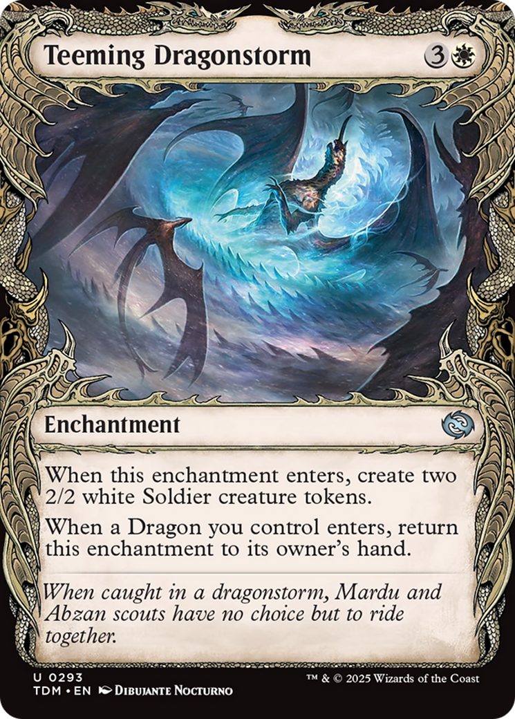 Teeming Dragonstorm (Showcase) (TDM-293) [Tarkir: Dragonstorm] MTG Single Wizards of the Coast