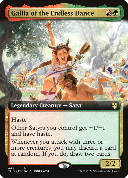 Gallia of the Endless Dance (THB-338) [Theros Beyond Death] (Extended Art) Foil MTG Single Wizards of the Coast