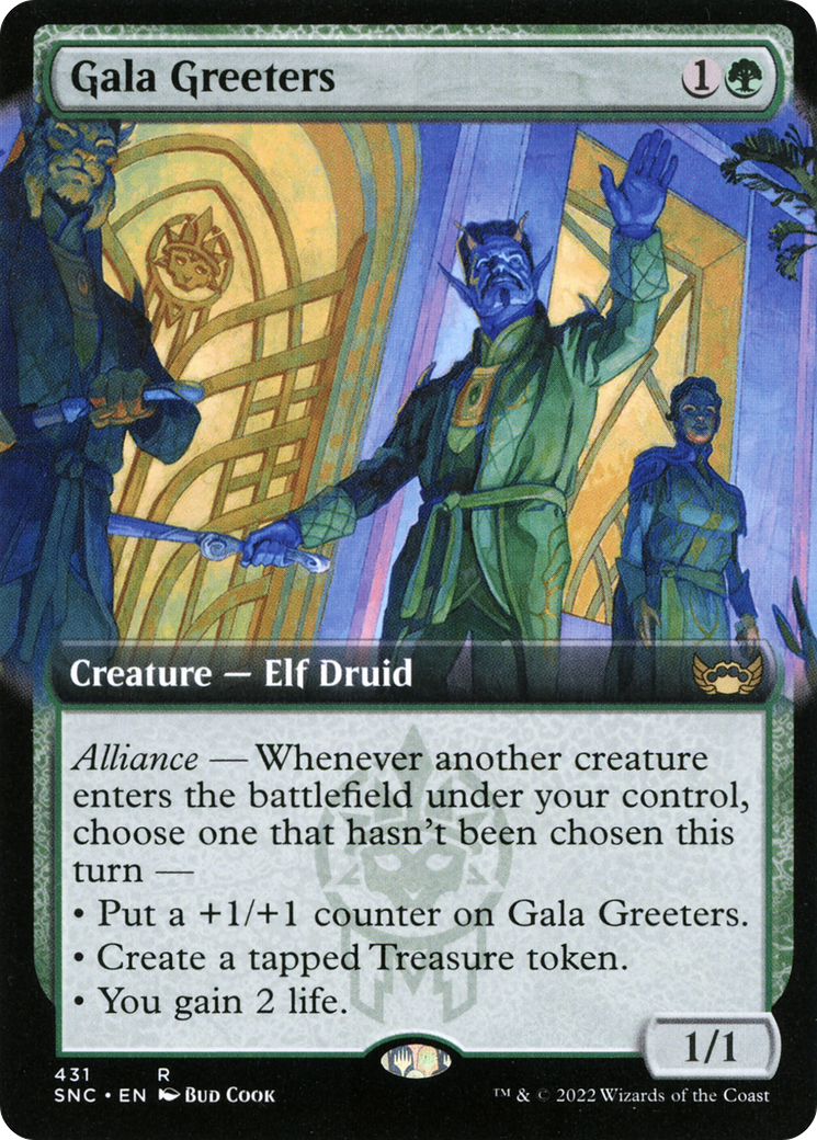 Gala Greeters (SNC-431) [Streets of New Capenna] (Extended Art) MTG Single Wizards of the Coast