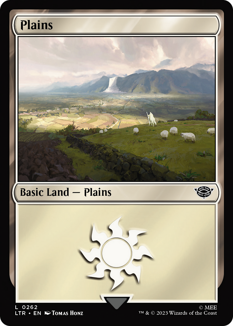 Plains (LTR-262) [The Lord of the Rings: Tales of Middle-earth] Foil MTG Single Wizards of the Coast