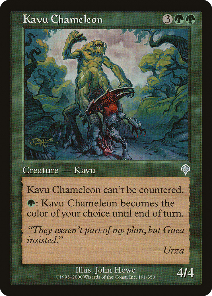 Kavu Chameleon (INV-191) [Invasion] Foil MTG Single Wizards of the Coast