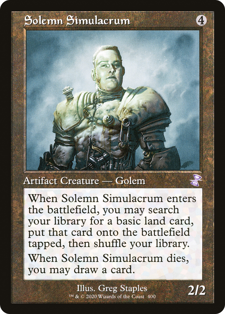 Solemn Simulacrum (TSR-400) [Time Spiral Remastered] MTG Single Wizards of the Coast