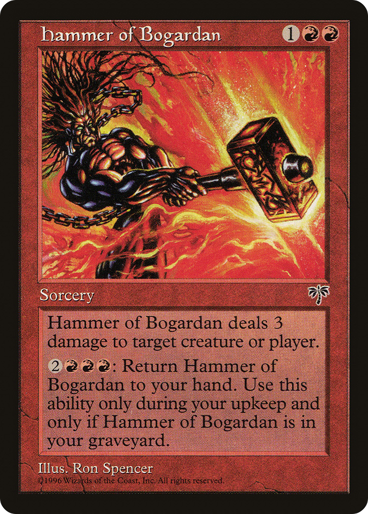 Hammer of Bogardan [Mirage] MTG Single Magic: The Gathering