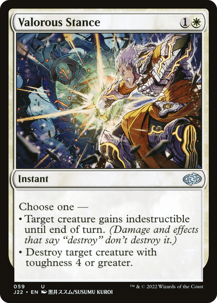 Valorous Stance (59) (J22-059) [Jumpstart 2022] MTG Single Wizards of the Coast