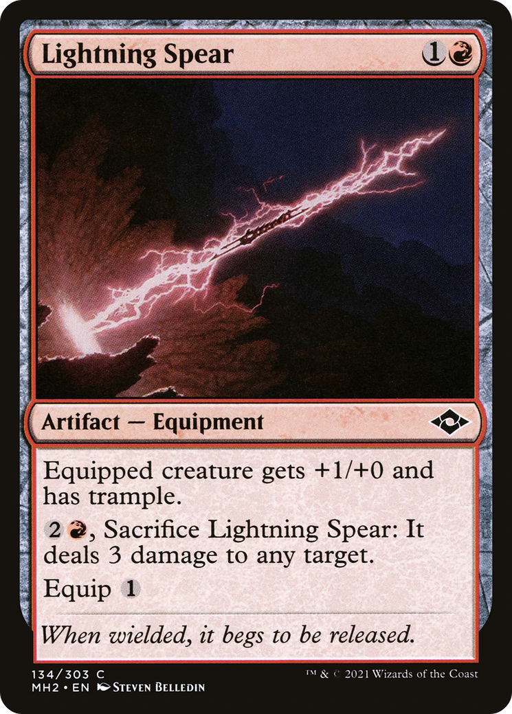 Lightning Spear (MH2-134) [Modern Horizons 2] MTG Single Modern Horizons 2