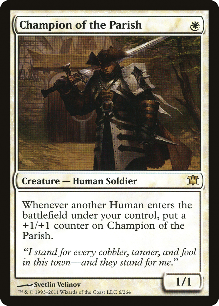 Champion of the Parish (ISD-006) [Innistrad] Foil MTG Single Wizards of the Coast