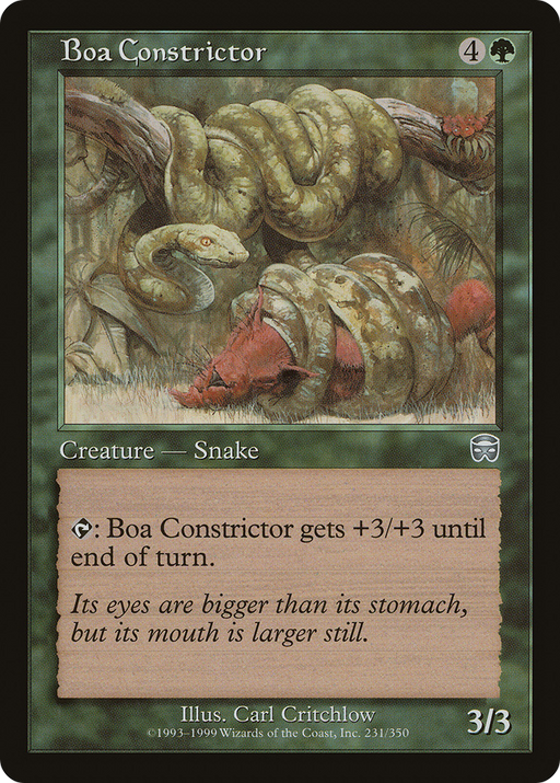 Boa Constrictor (MMQ-231) [Mercadian Masques] MTG Single Wizards of the Coast