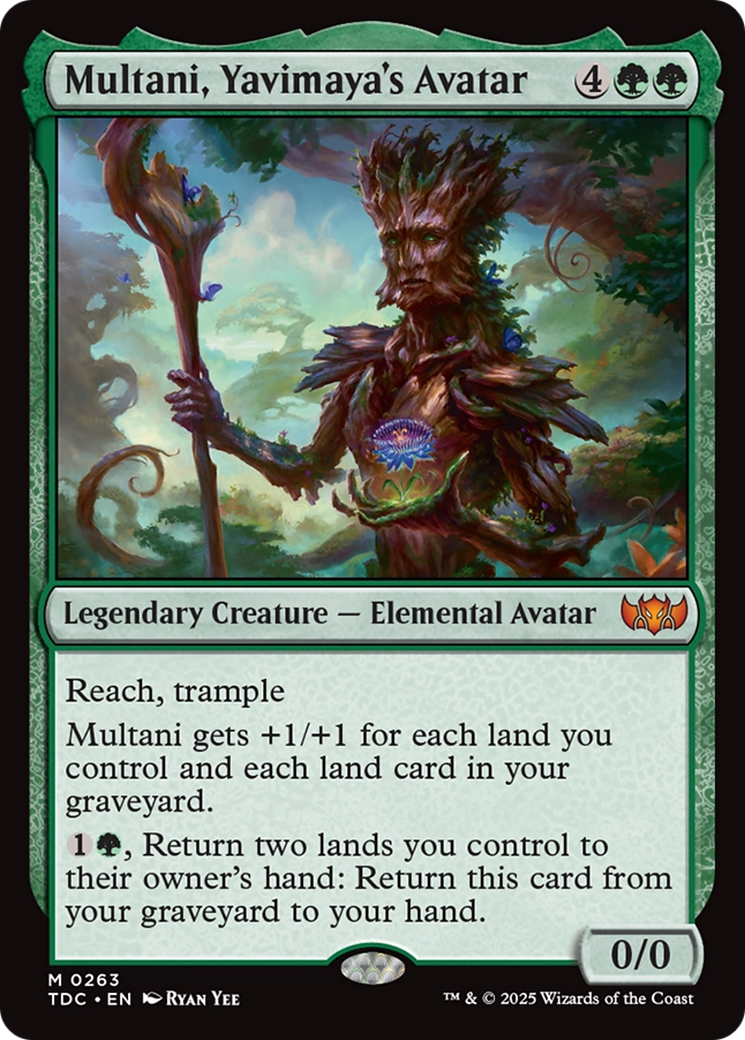 Multani, Yavimaya's Avatar (TDC-263) [Commander: Tarkir: Dragonstorm] MTG Single Wizards of the Coast