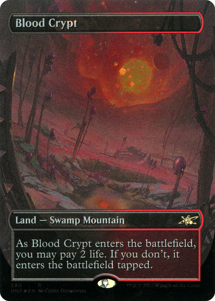 Blood Crypt (Galaxy Foil) (UNF-530) [Unfinity] (Borderless) Foil MTG Single Wizards of the Coast