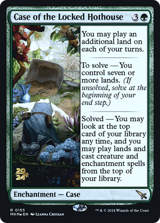 Case of the Locked Hothouse (PRE-155) [Murders at Karlov Manor Promos] Foil MTG Single Wizards of the Coast