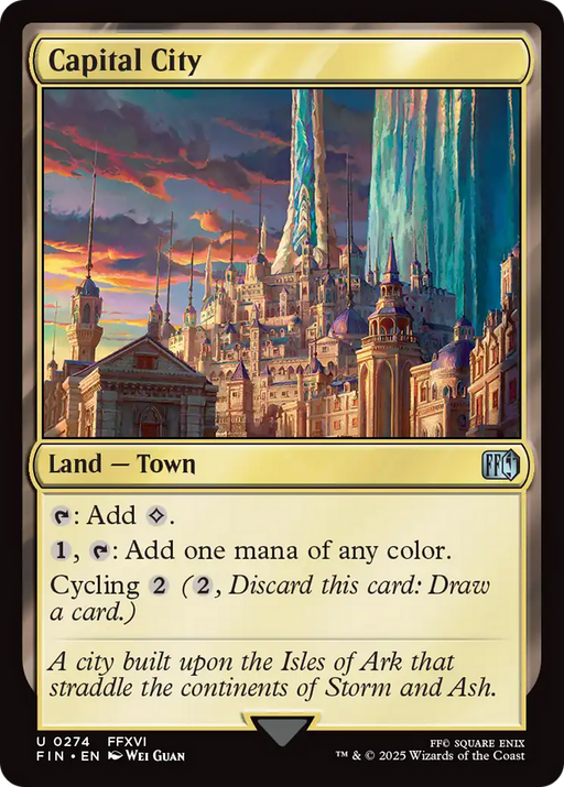 Capital City (FIN-274) [FINAL FANTASY] Foil MTG Single Wizards of the Coast