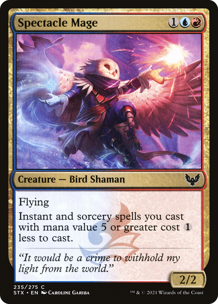Spectacle Mage (STX-235) [Strixhaven: School of Mages] Foil MTG Single Wizards of the Coast