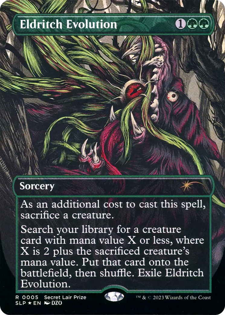 Eldritch Evolution (SLP-005) [Secret Lair] Showdown (Borderless) MTG Single Wizards of the Coast