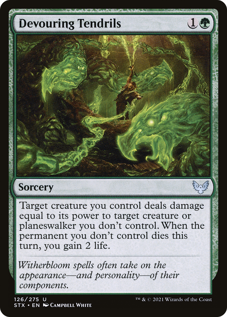 Devouring Tendrils (STX-126) [Strixhaven: School of Mages] MTG Single Wizards of the Coast