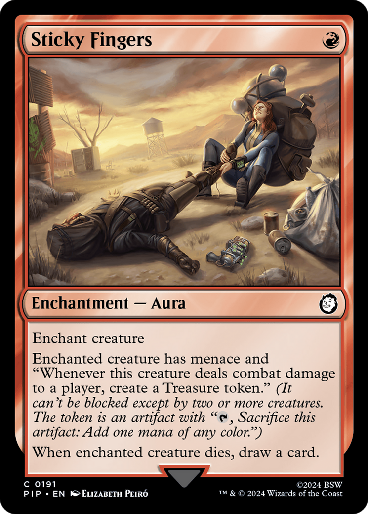 Sticky Fingers (PIP-191) [Fallout] Foil MTG Single Wizards of the Coast
