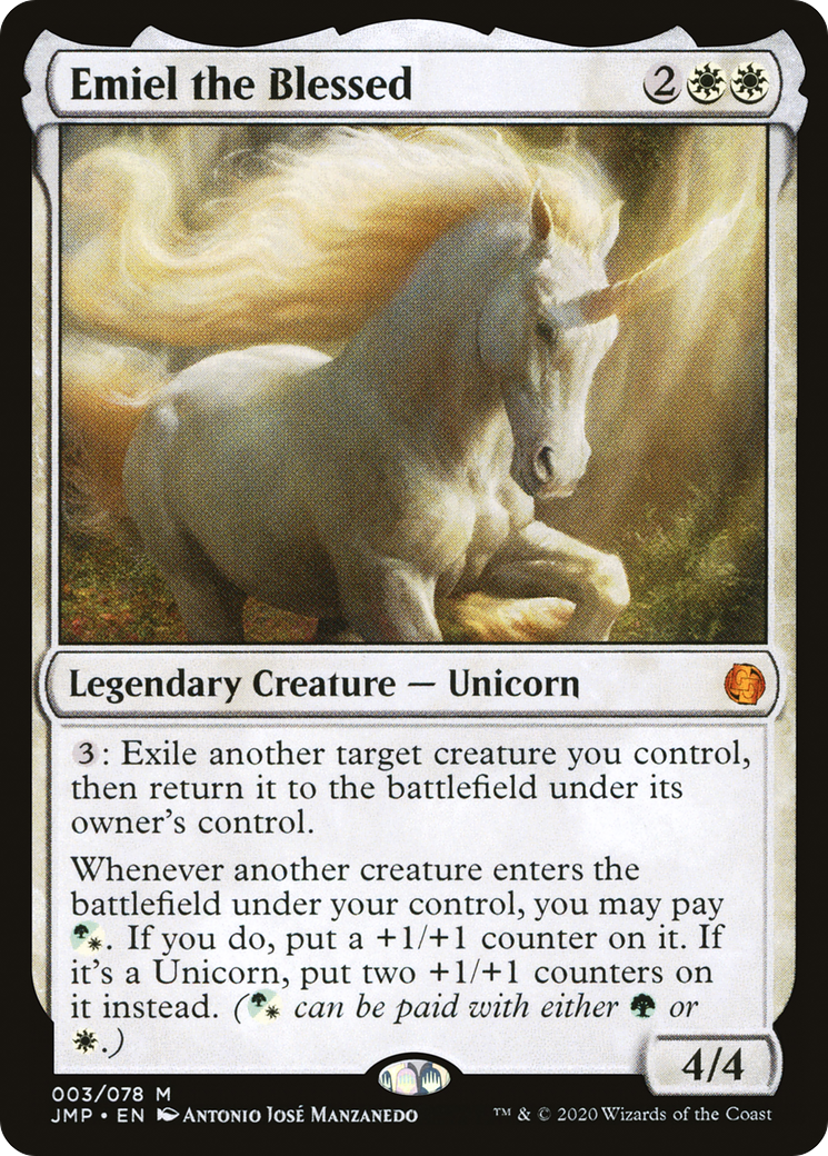 Emiel the Blessed (JMP-003) [Jumpstart] MTG Single Wizards of the Coast
