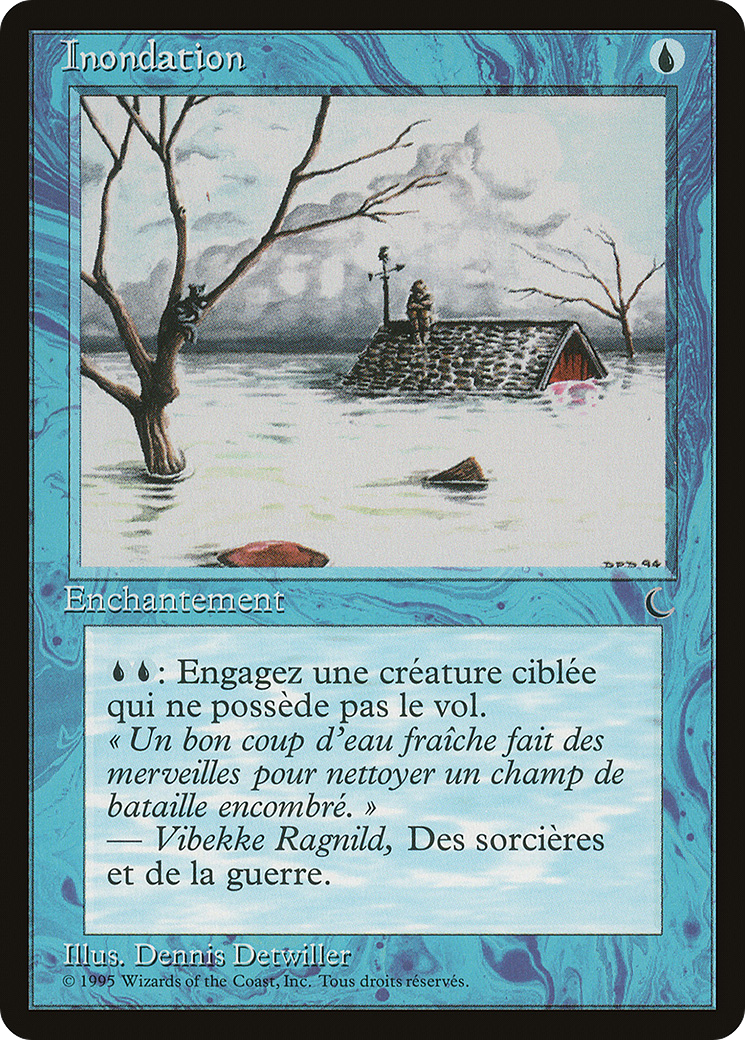 Flood (French) - "Inondation" (REN-) [Renaissance] MTG Single Wizards of the Coast