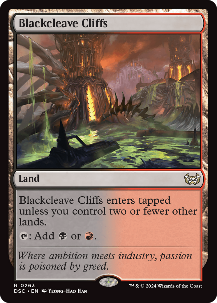 Blackcleave Cliffs (DSC-263) [Duskmourn: House of Horror Commander] MTG Single Wizards of the Coast