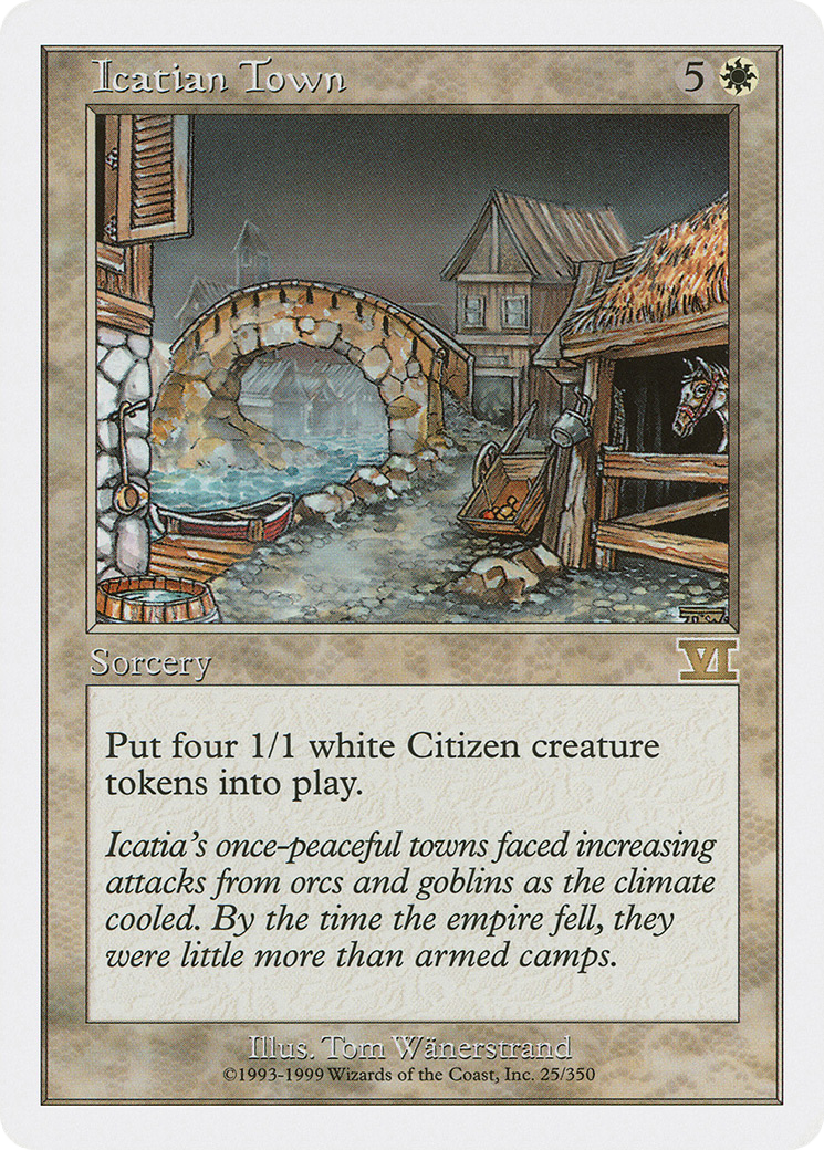 Icatian Town (6ED-025) [Classic Sixth Edition] MTG Single Wizards of the Coast