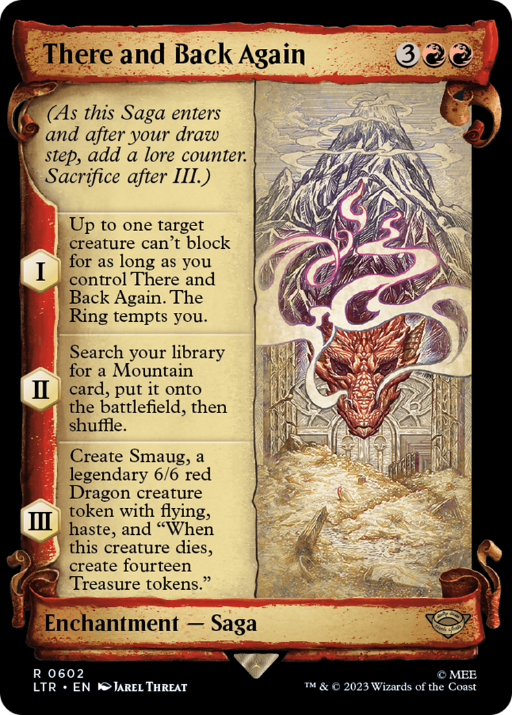 There and Back Again (Showcase Scrolls) (LTR-602) [The Lord of the Rings: Tales of Middle-earth] (Showcase) MTG Single Wizards of the Coast
