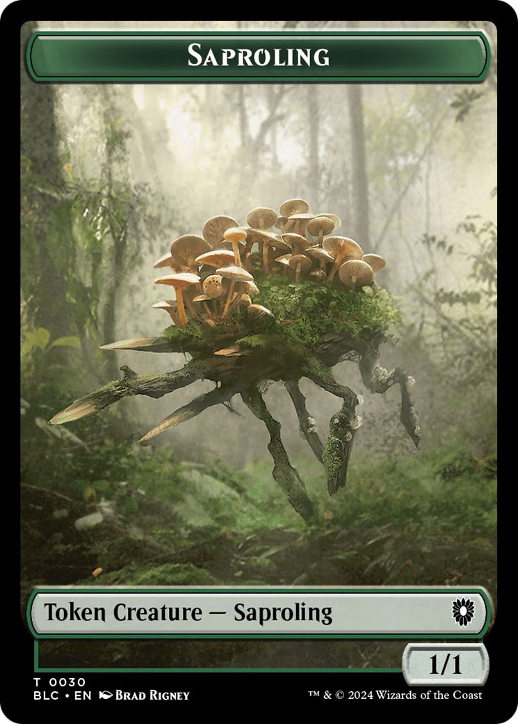 Hamster // Saproling Double-Sided Token [Tokens] Bloomburrow Commander Tokens MTG Single Magic: The Gathering