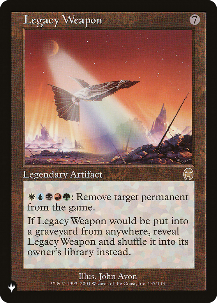 Legacy Weapon (LIST-APC-137) [Mystery Booster] The List MTG Single Wizards of the Coast