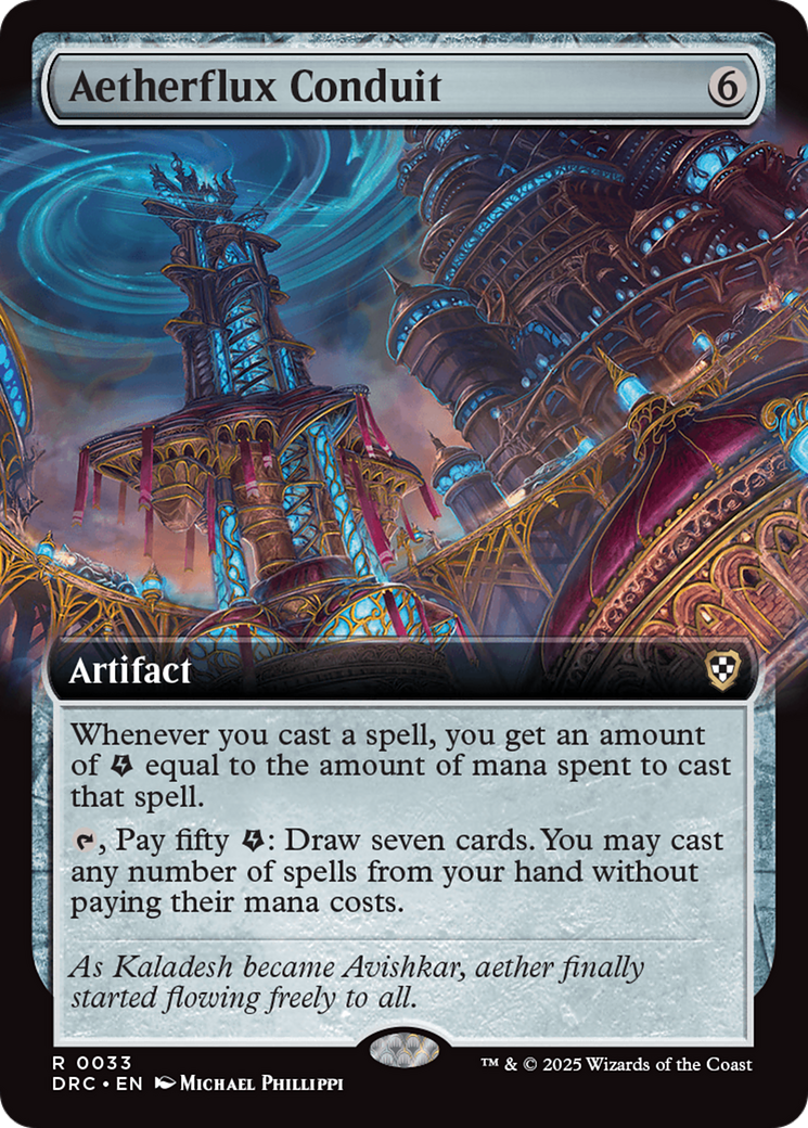 Aetherflux Conduit (DRC-033) [Commander: Aetherdrift] (Extended Art) MTG Single Wizards of the Coast